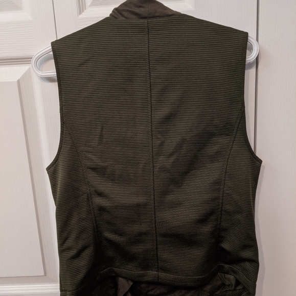 Rare Kim Kardashian Khaki Vest Jacket Sz L NWT - Picture 6 of 10